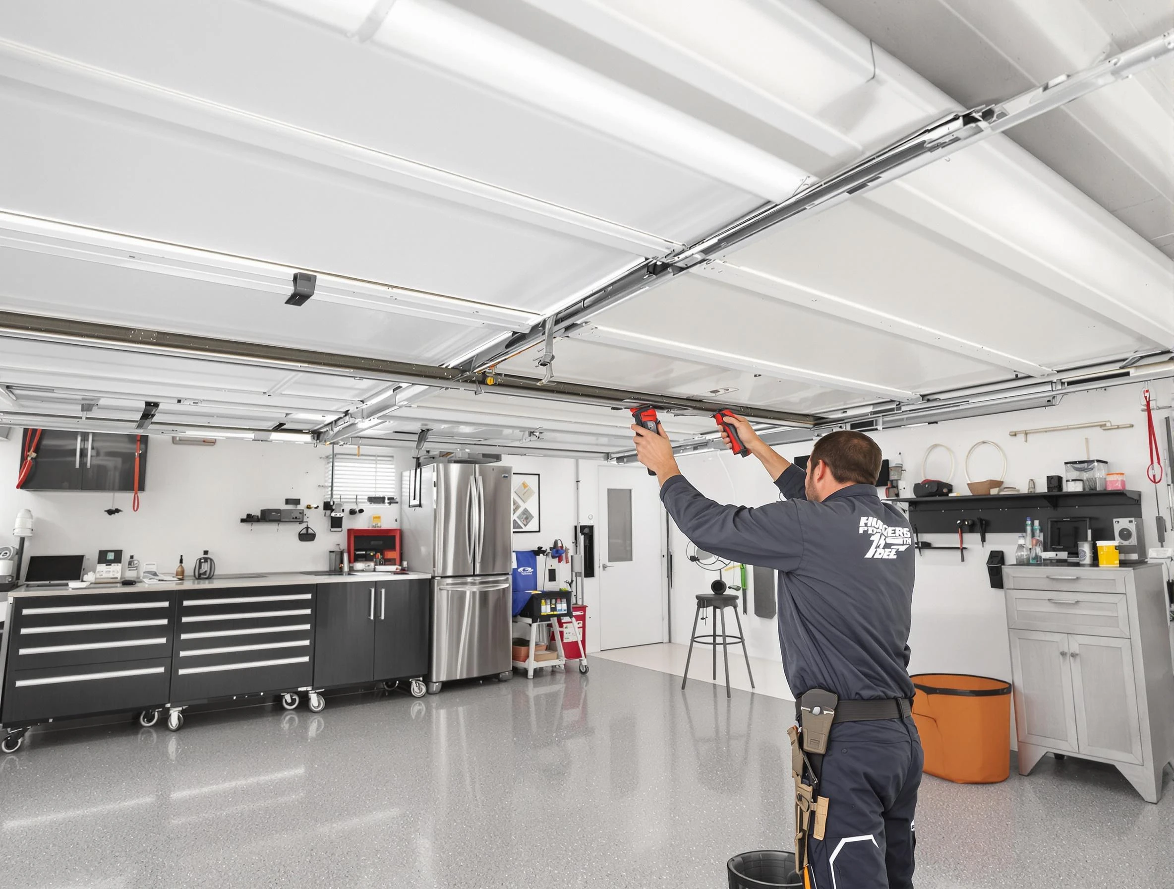 Overhead garage door repair service by Franklin Park Garage Door Repair in Franklin Park